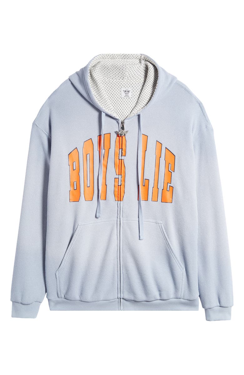 BOYS LIE Fool Me Once Harley Front Zip Hoodie, Alternate, color, 