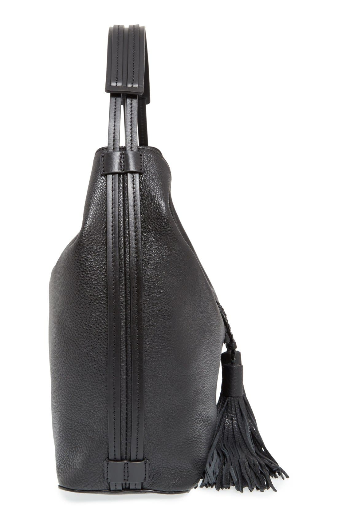 Rebecca Minkoff 'Isobel' Tassel Leather Hobo, Alternate, color, 