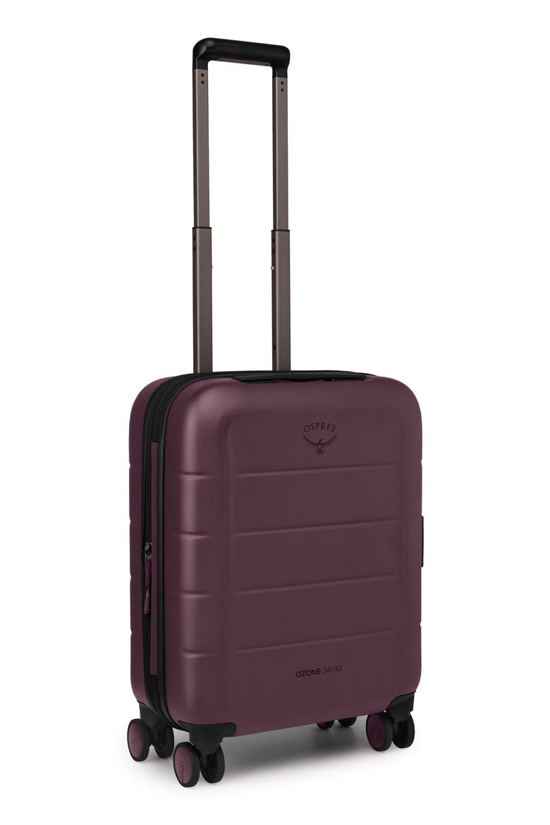Ozone Expandable 21-Inch Hardside Spinner Carry-On Suitcase, Alternate, color, MOODY BURGUNDY