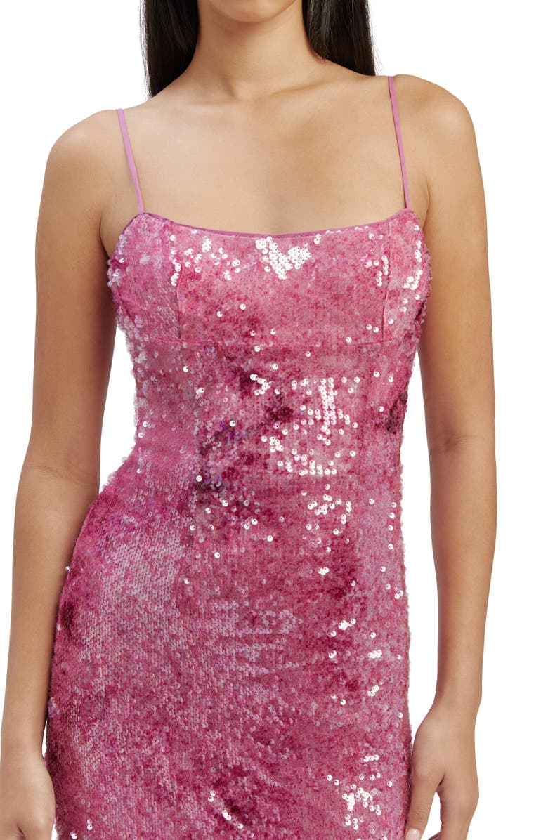 Bardot Infinite Sequin Cocktail Midi Dress, Alternate, color,