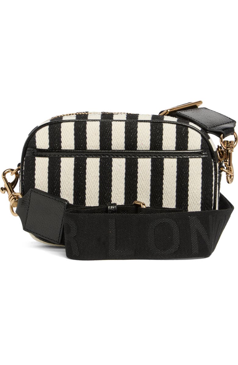 Kurt Geiger London Chiswick Stripe Small Camera Crossbody Bag, Alternate, color, Charcoal