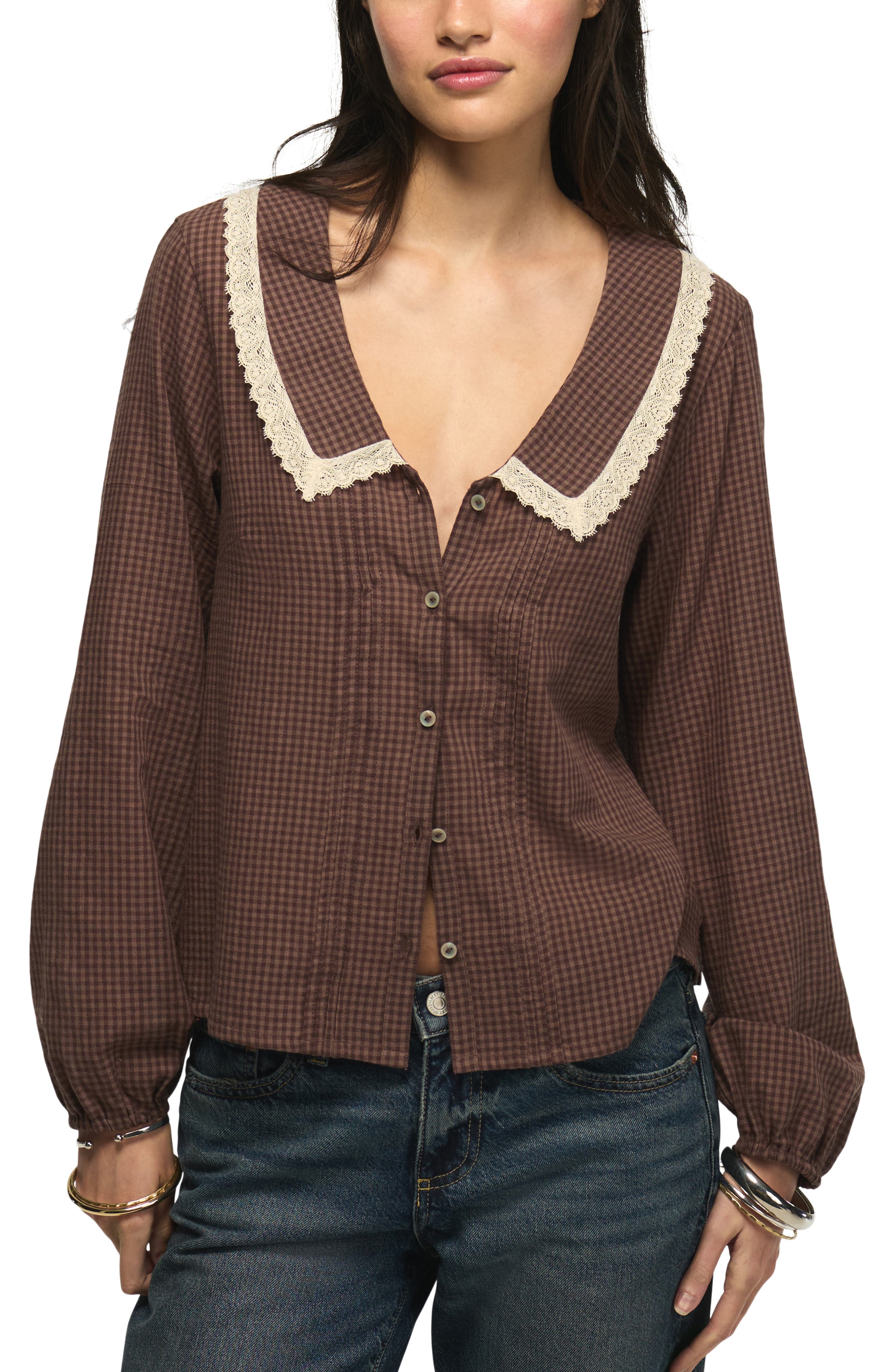 selected BROWN GINGHAM
