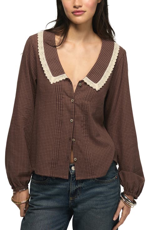 Lace Collar Shirt