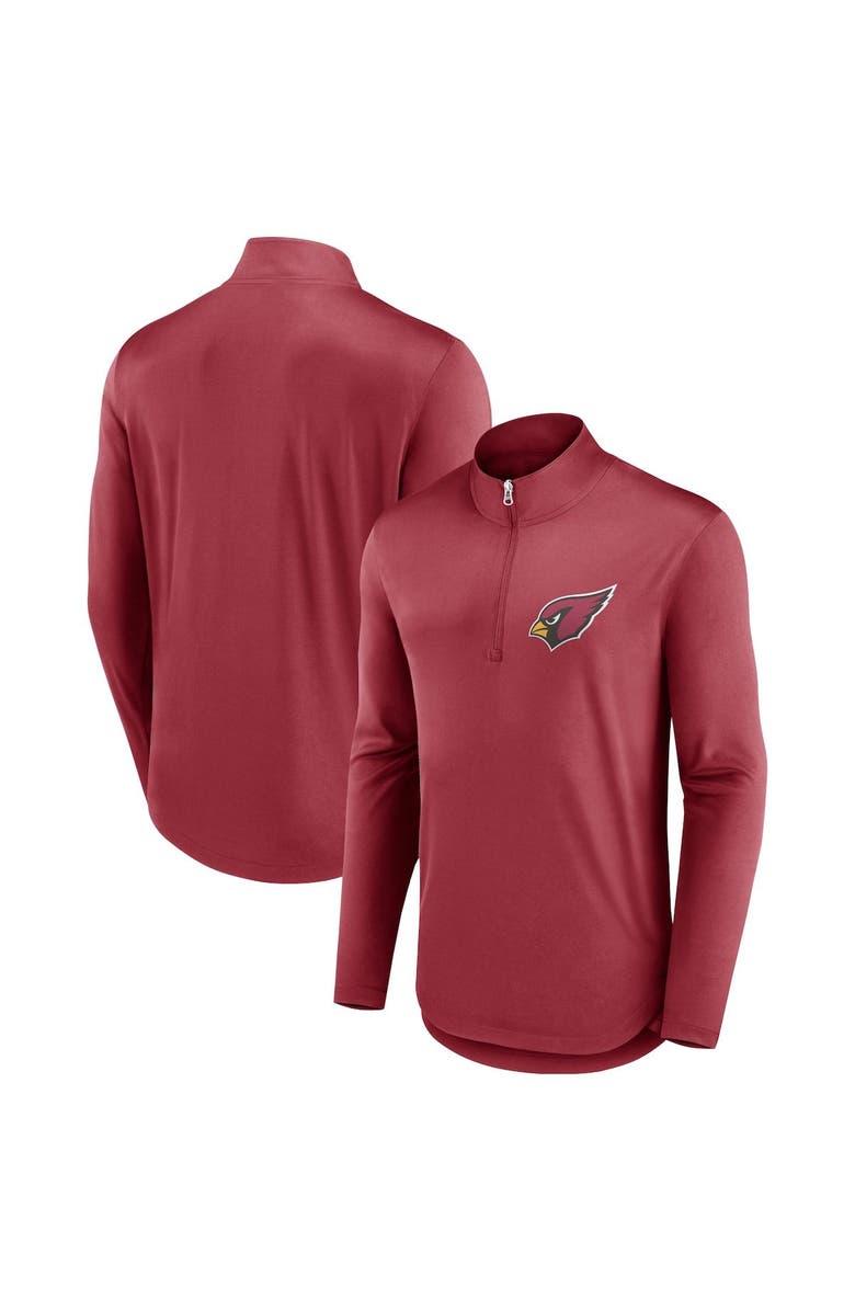 FANATICS Men's Fanatics Branded Cardinal Arizona Cardinals Tough Minded Quarter-Zip Top, Main, color, Cardinal