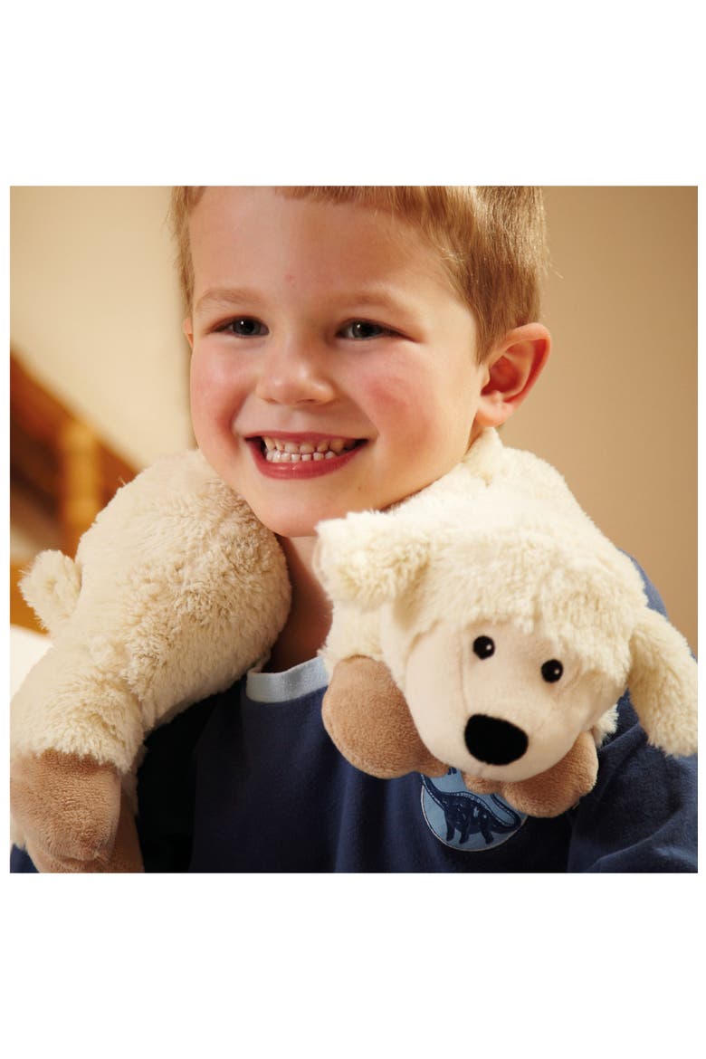 Sheep Plush Neck Wrap, Main, color, Light Beige