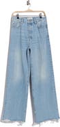 FRAME The Collegiate High Rise Raw Edge Jeans
