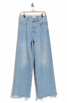 The Collegiate High Rise Raw Edge Jeans