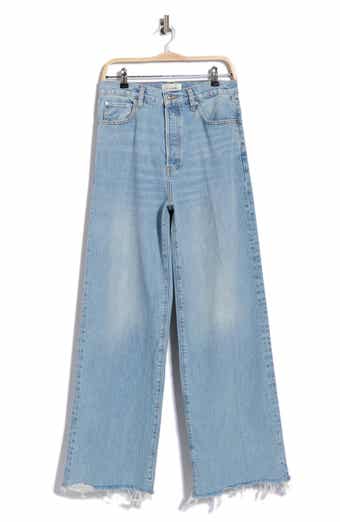 The Collegiate High Rise Raw Edge Jeans