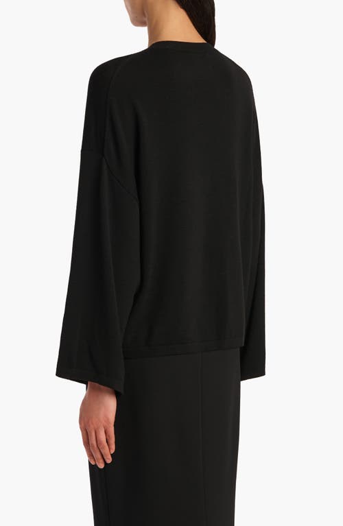 Khaite Darcy Merino Wool Sweater In Black