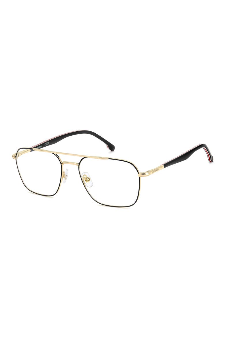 55mm Square Optical Glasses, Alternate, color, BLACK RED