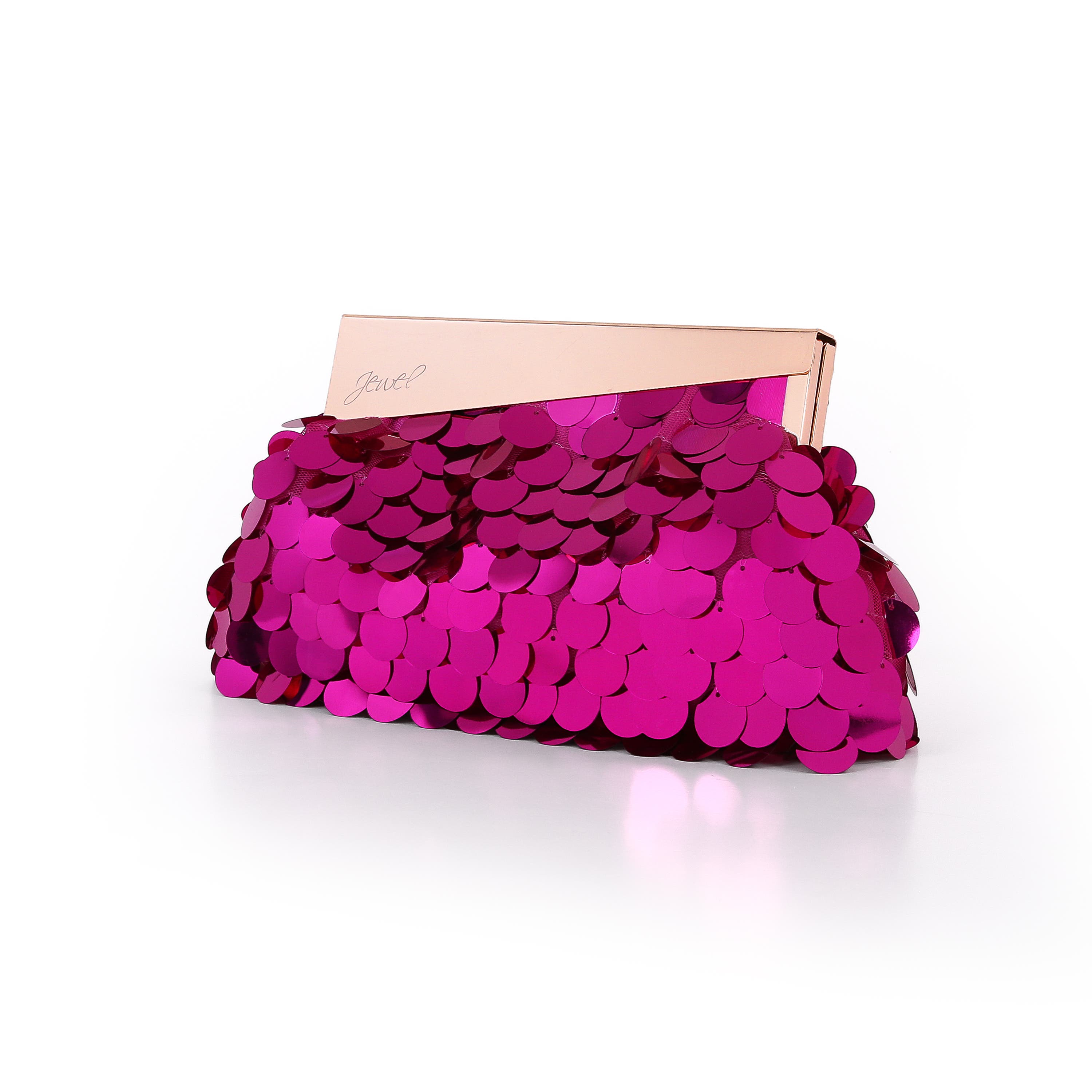 Edie Pouch Clutch, Alternate, color, Hot Pink