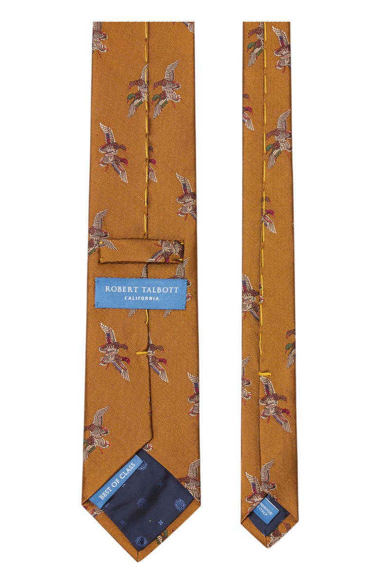 Robert Talbott Robert Mallard Best of Class Necktie, Alternate, color, Orange