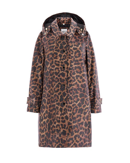 Jane Post Iconic Princess Rain Slicker In Leopard