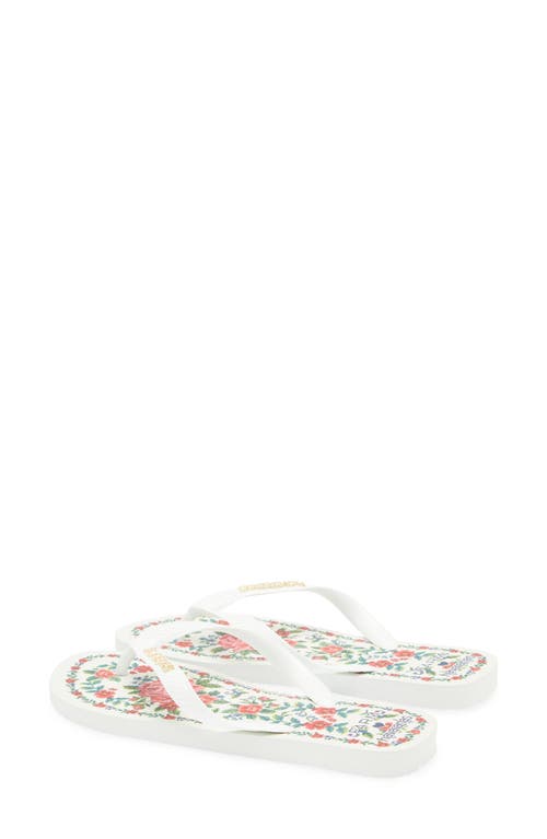 Shop Havaianas X Farm Rio Floral Tapestry Flip Flop In White