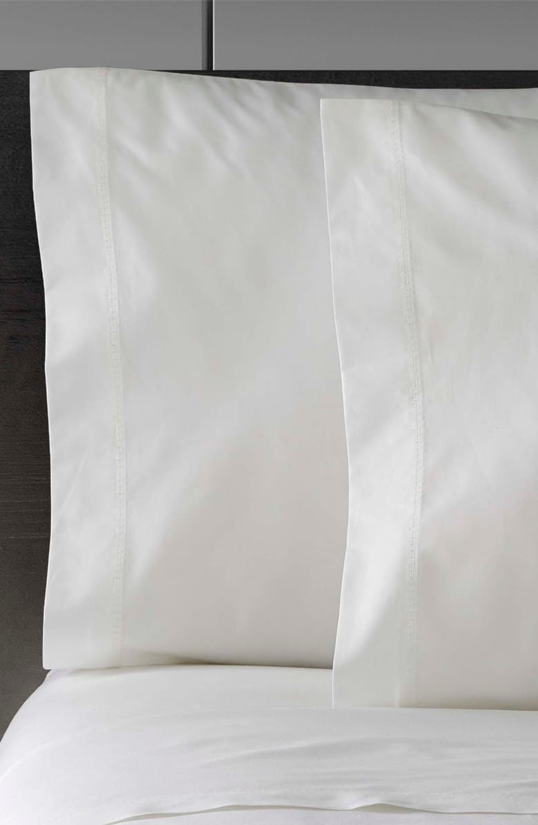 Vera Wang 400 Thread Count Sheet Set, Alternate, color, White/ White