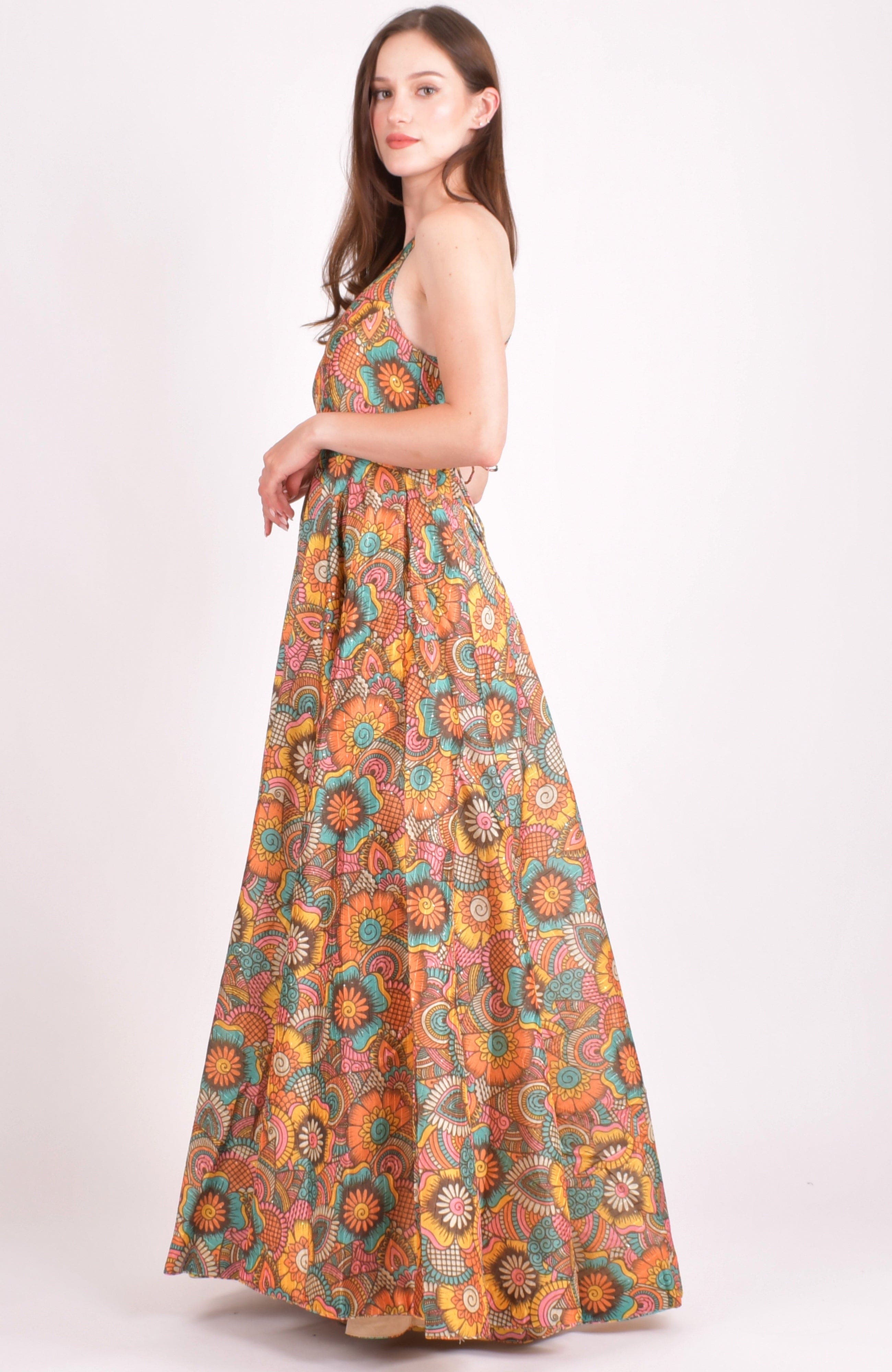 Cora Sequins Embroidered Long Dress - image 2