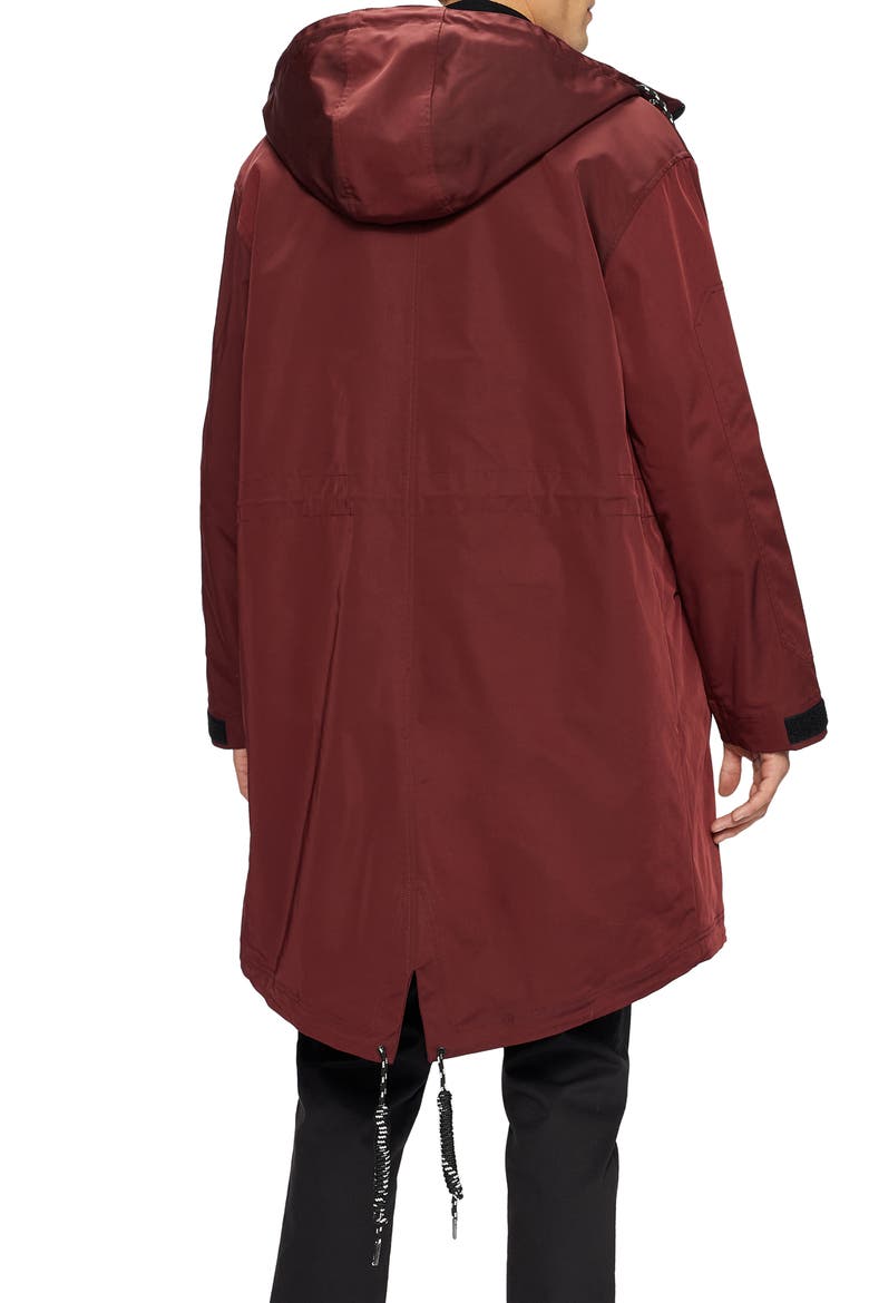 Liftie Nylon Parka, Alternate, color, BURGUNDY