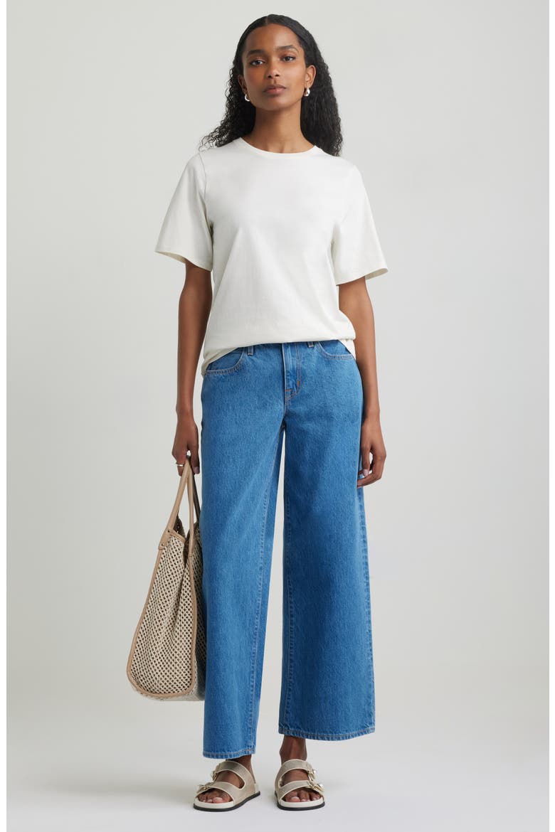 Relaxed Fit Pima Cotton Crewneck T-Shirt, Alternate, color, IVORY TOFU