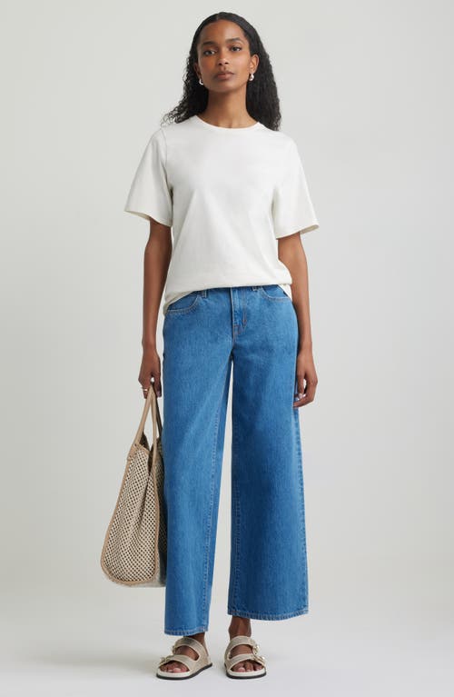 Nordstrom Relaxed Fit Pima Cotton Crewneck T-shirt In White