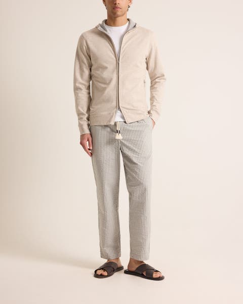 Mathers Cashmere Classic Fit Cashmere Blend Zip Through Hoodie