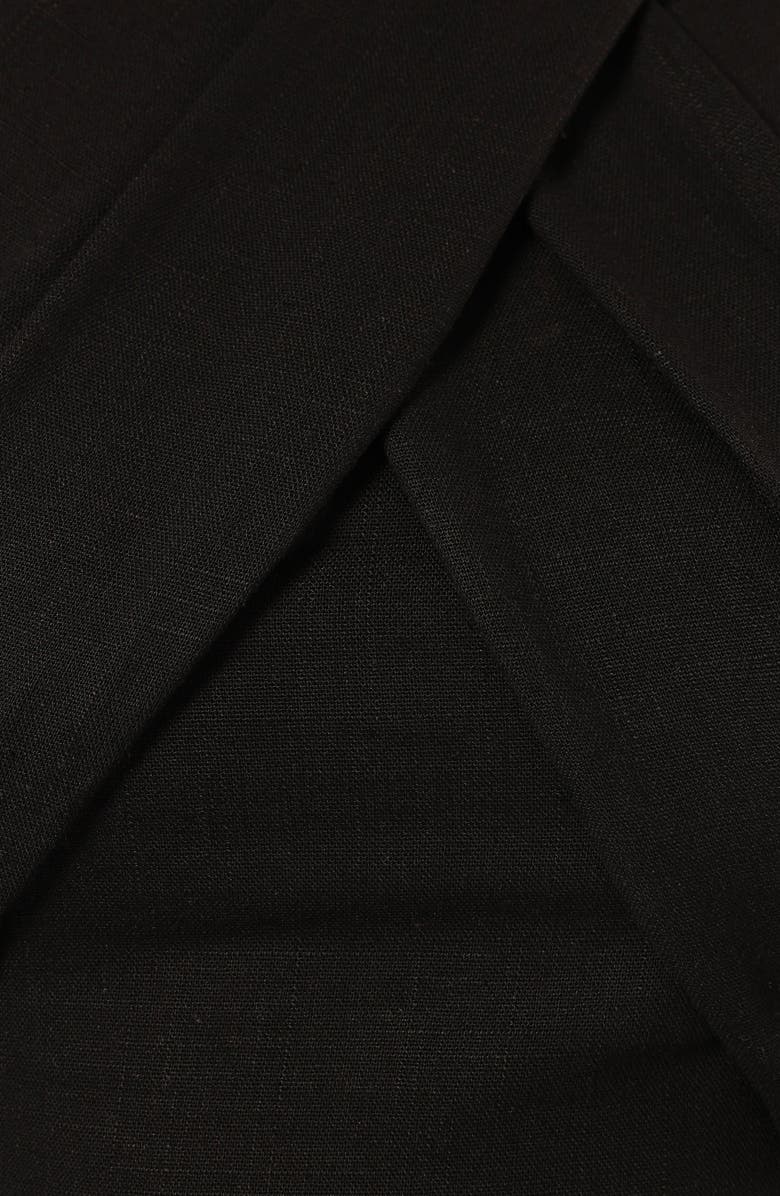 Petal & Pup Mary Halter Crop Top & Wide Leg Pants, Alternate, color, Black