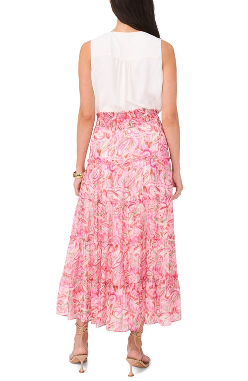 VINCE CAMUTO VINCE CAMUTO TIERED SMOCKED WAIST MAXI SKIRT
