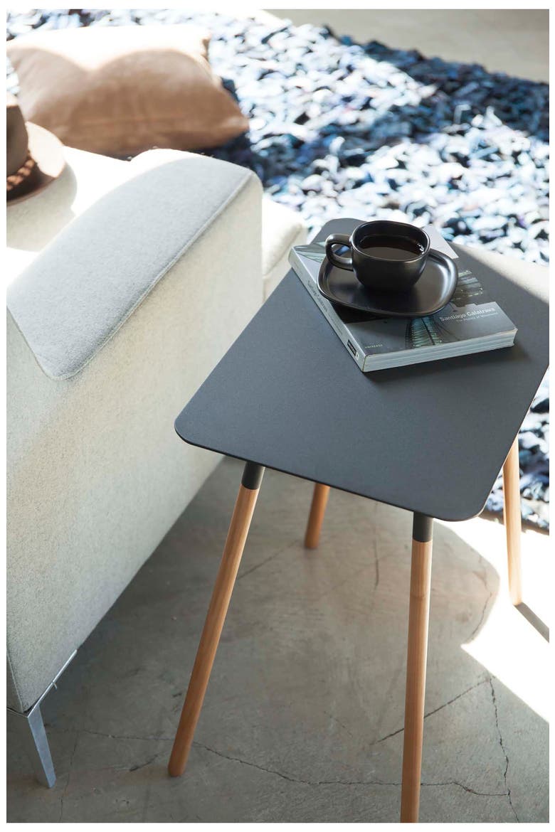 Rectangular Side Table, Alternate, color, BLACK