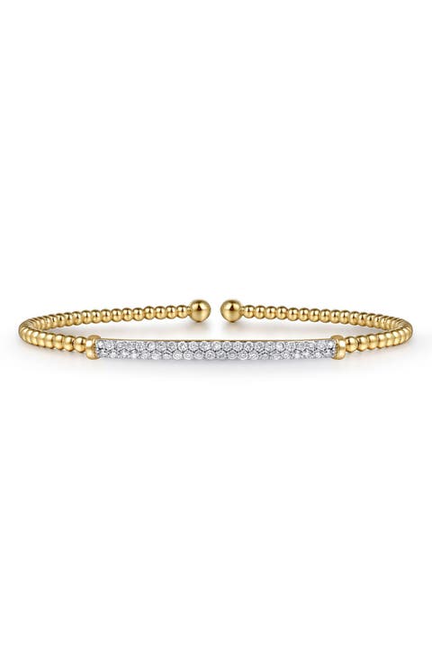 Bujukan Diamond Beaded Cuff Bracelet