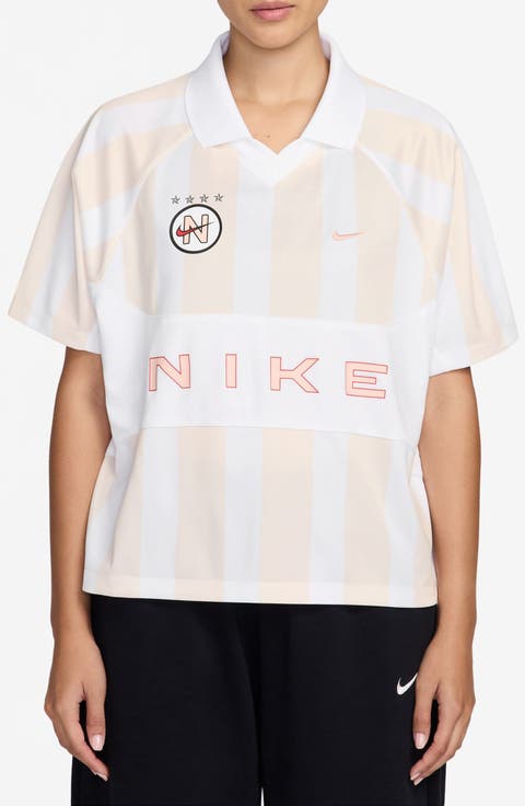 Sportswear Stripe Oversize Jersey Top