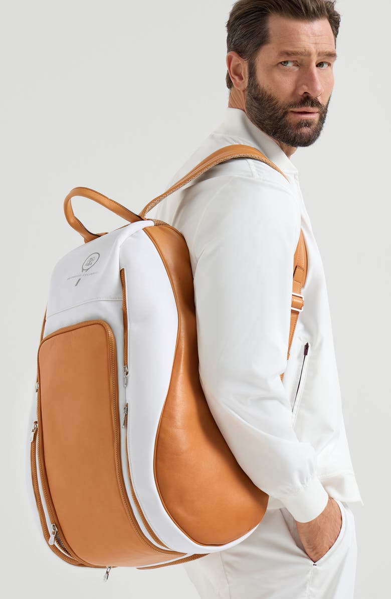 Brunello Cucinelli Padel backpack, Alternate, color, Natural