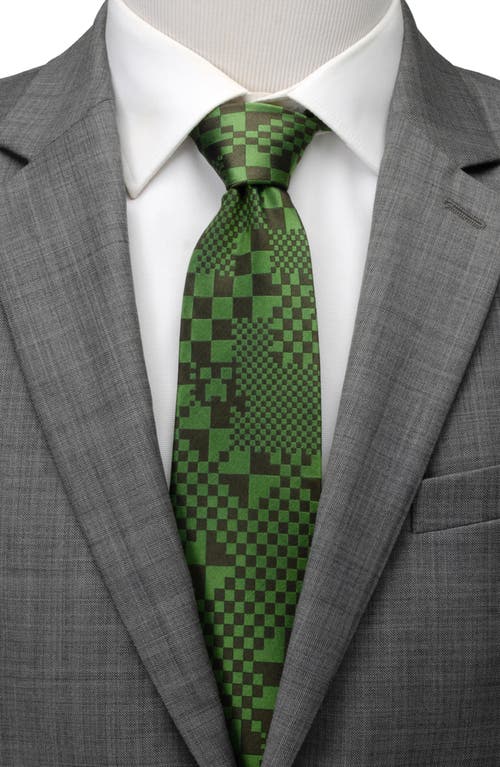 Cufflinks, Inc . Minecraft Hidden Creeper Silk Tie In Multi