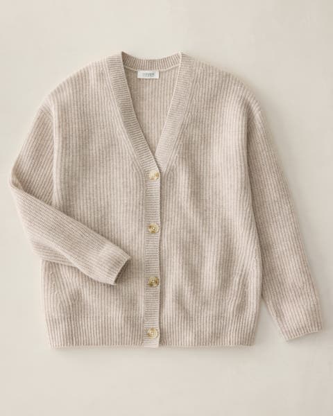 Cashmere Shaker Stitch Cardigan