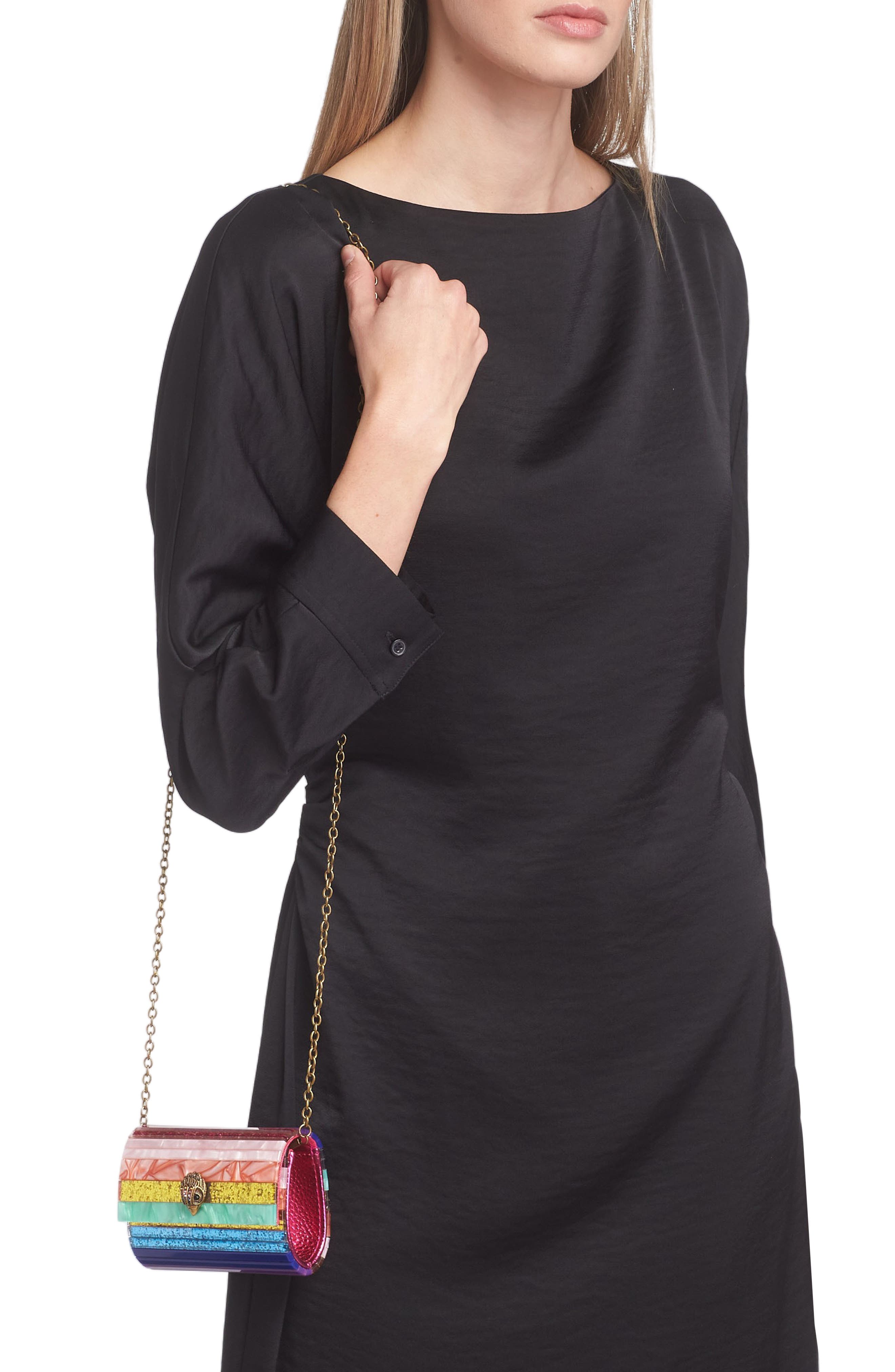 Mini Party Eagle Clutch, Alternate, color, MULT/OTHER