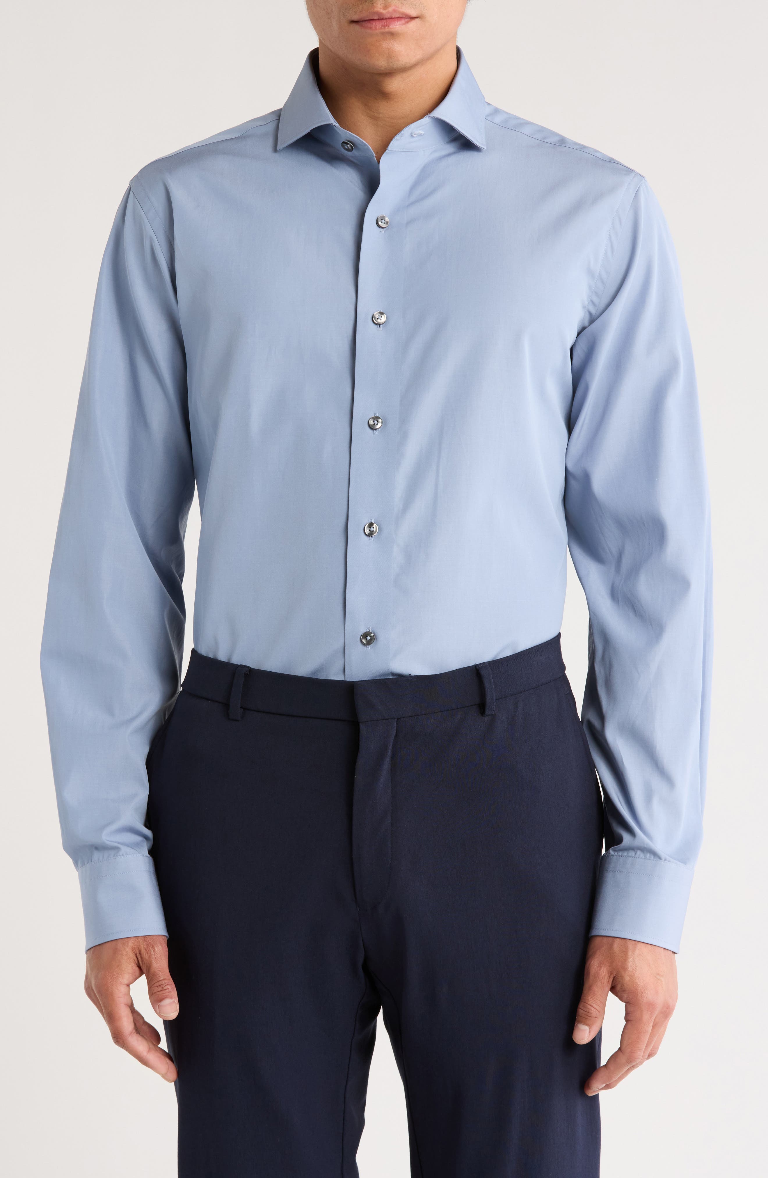 Lorenzo Uomo Trim Fit Cotton Dress Shirt