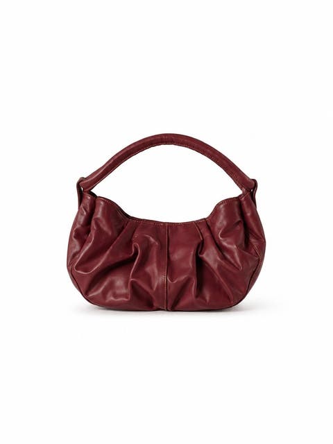 Liora Sculptural Leather Shoulder Bag