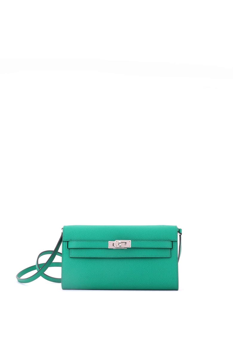 Kelly To Go Wallet Epsom, Main, color, Vert Jade