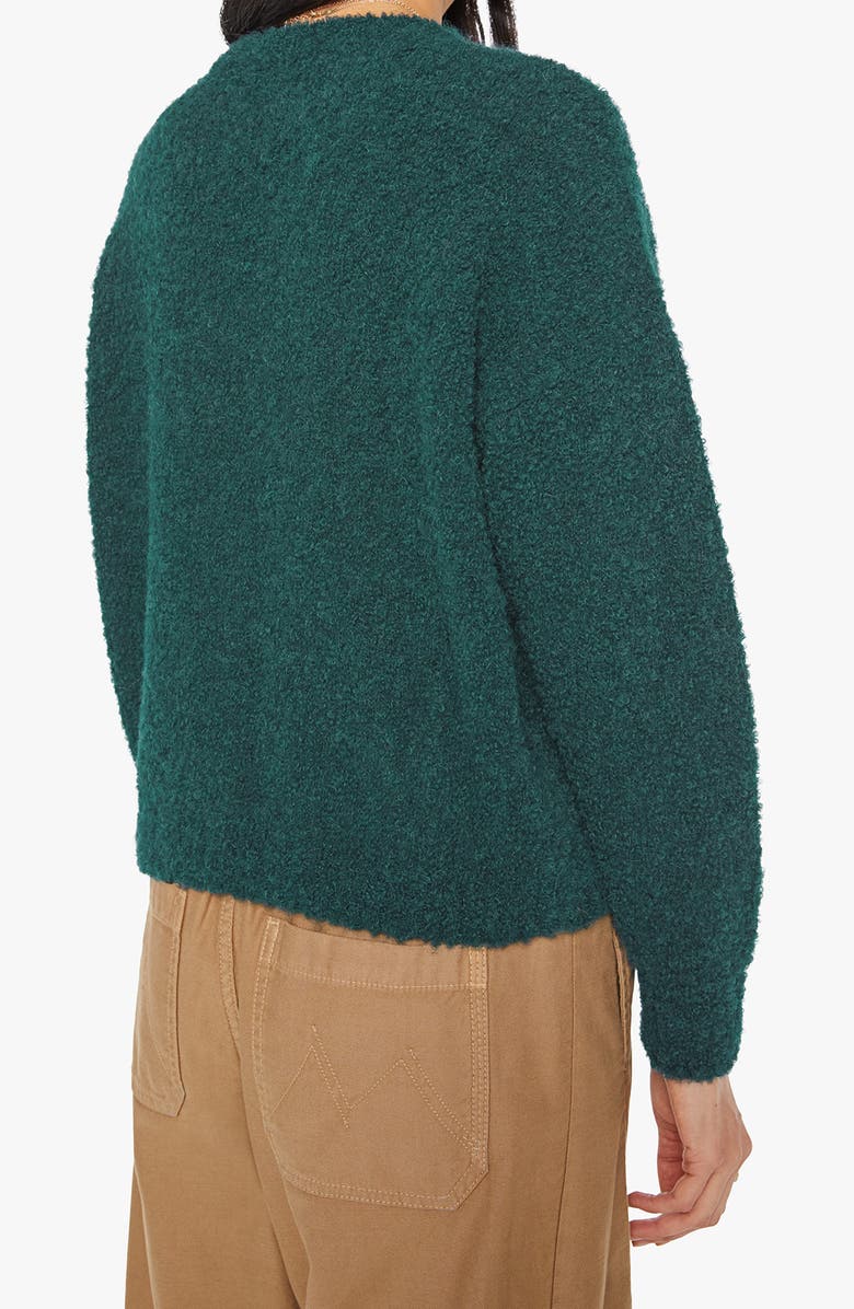 Trucker Alpaca Blend Graphic Crewneck Sweater