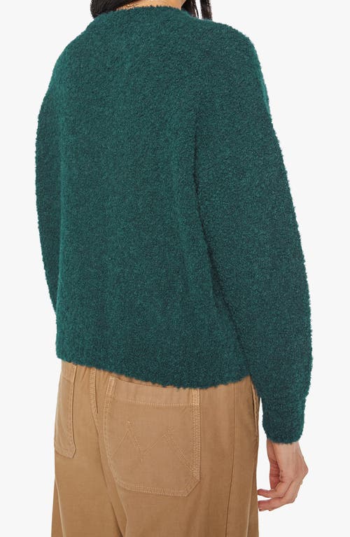 Mother Trucker Alpaca Blend Graphic Crewneck Sweater In Green