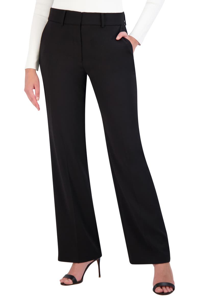 BCBGMAXAZRIA Essential Straight Leg Pants, Alternate, color, 