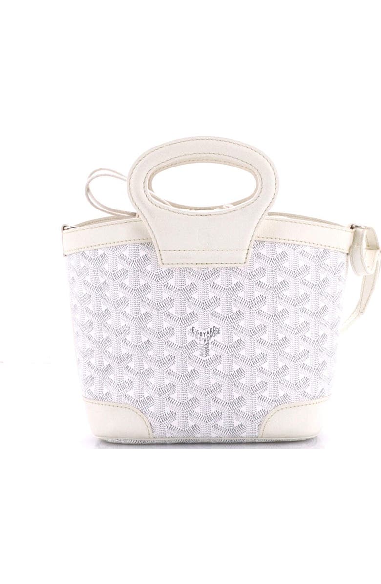 Pre-Owned Goyard Beluga Bag Coated Canvas Mini, Alternate, color, White