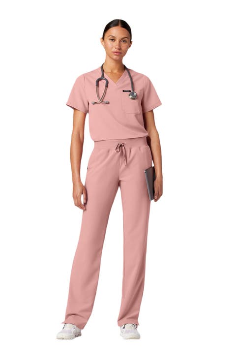 Rhena Women's 1-Pocket Classic V-Neck Scrub Top