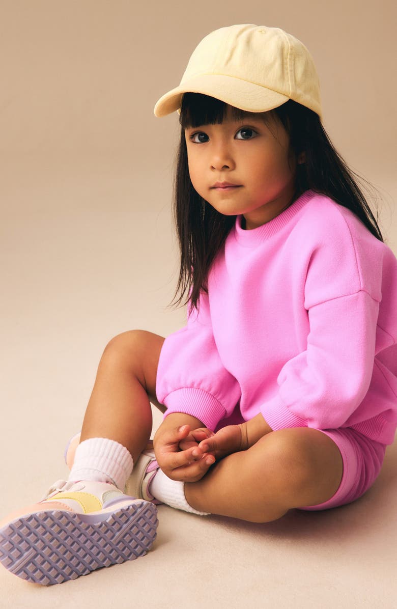 NEXT Kids' Sweatshirt & Bike Shorts, Alternate, color, Pink