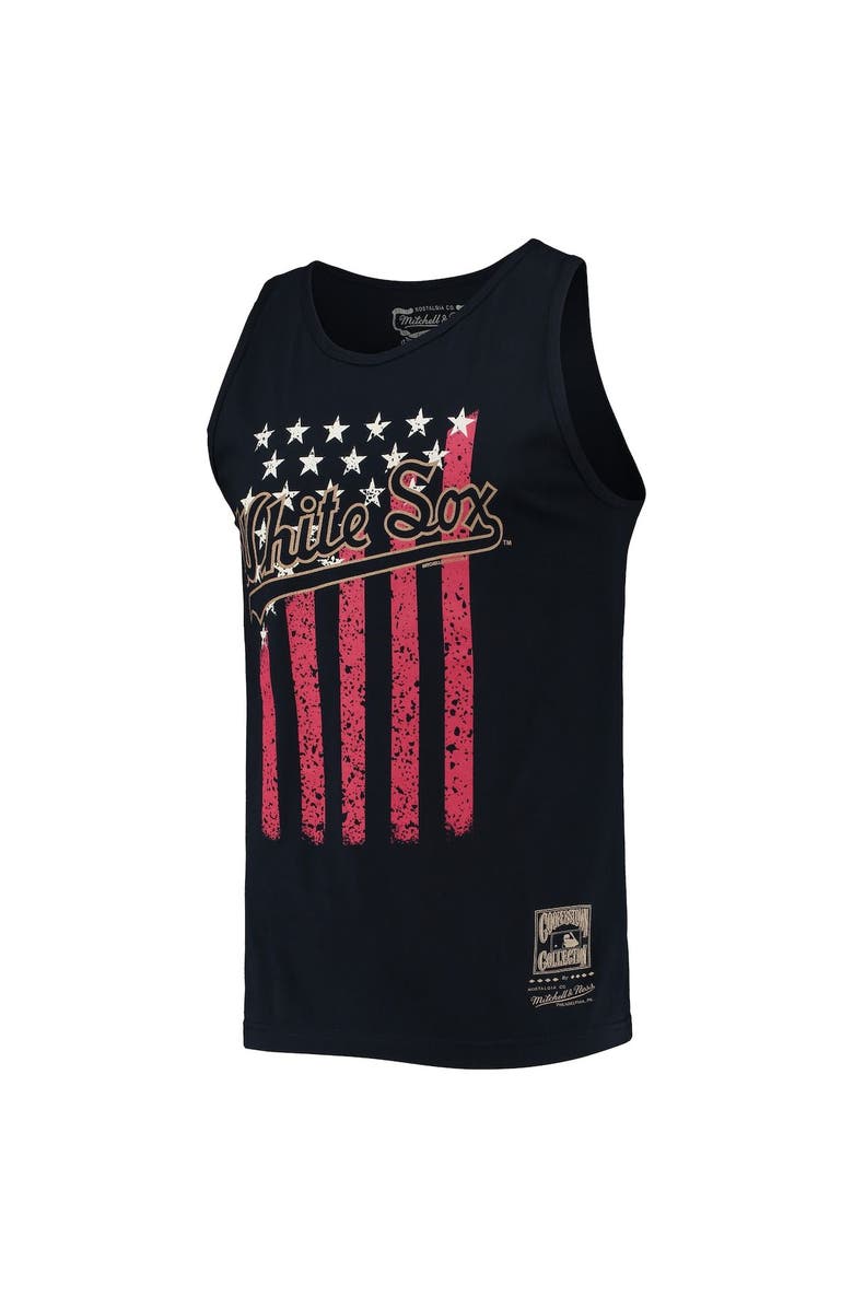 Mitchell & Ness Men's Mitchell & Ness Navy Chicago White Sox Cooperstown Collection Stars and Stripes Tank Top, Alternate, color, Navy