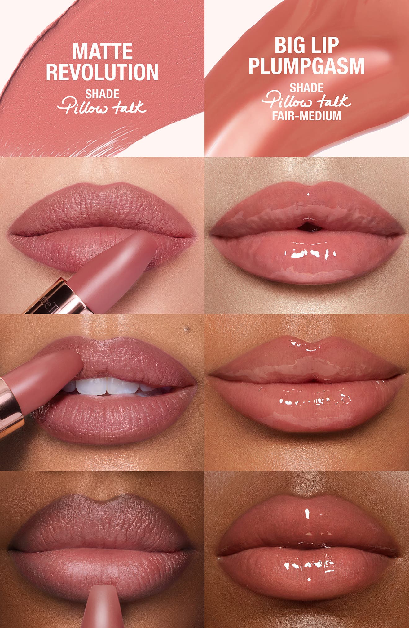 Charlotte Tilbury Pillow Talk Big Lip Plumpgasm Kit $74 Value