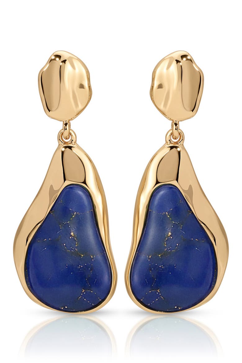 Hidden Gem Lapis Lazuli Drop Earrings, Alternate, color, LAPIS