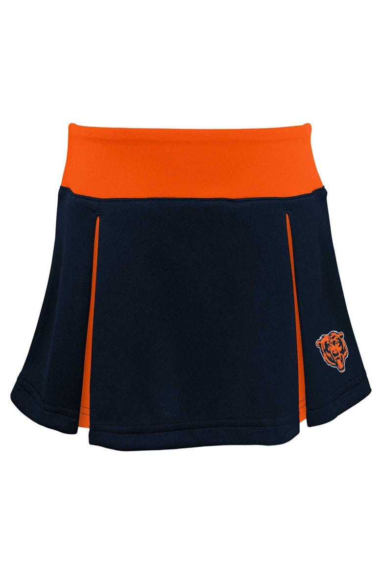Girls Youth Navy Chicago Bears Spirit Two-Piece Cheerleader Set, Alternate, color, Navy