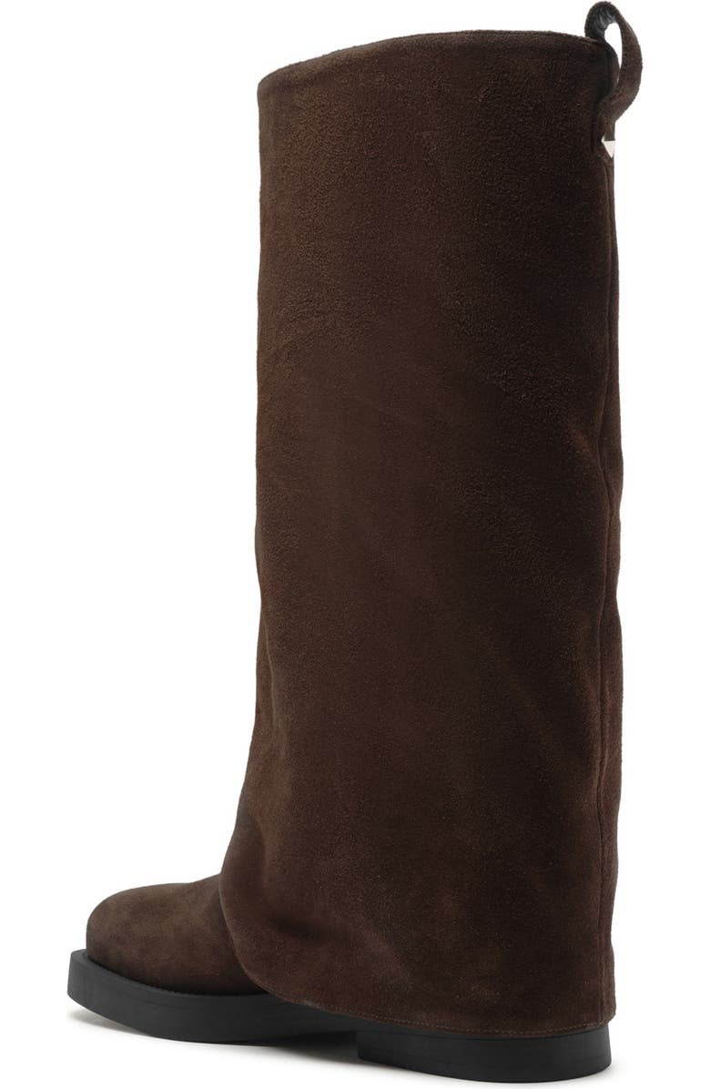 Schutz Keira Up Platform Knee High Boot, Alternate, color, Root Brown