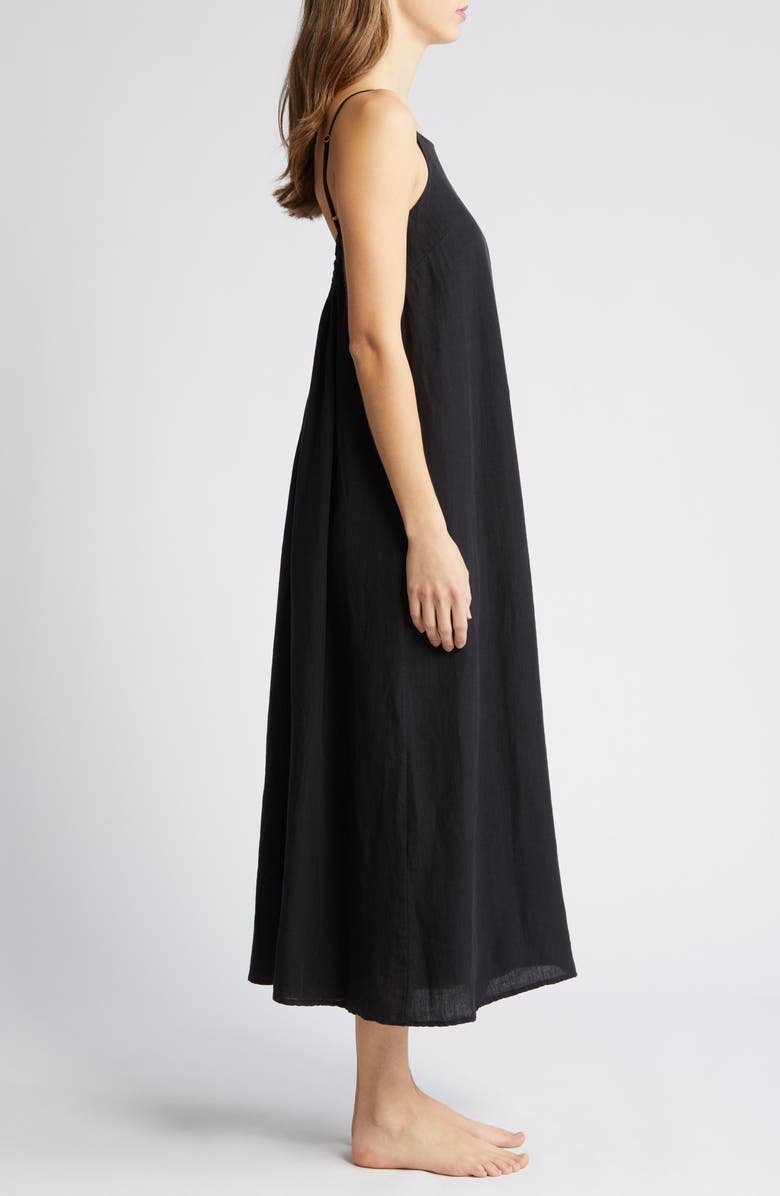 Desmond & Dempsey Print Square Neck Nightgown, Alternate, color, 