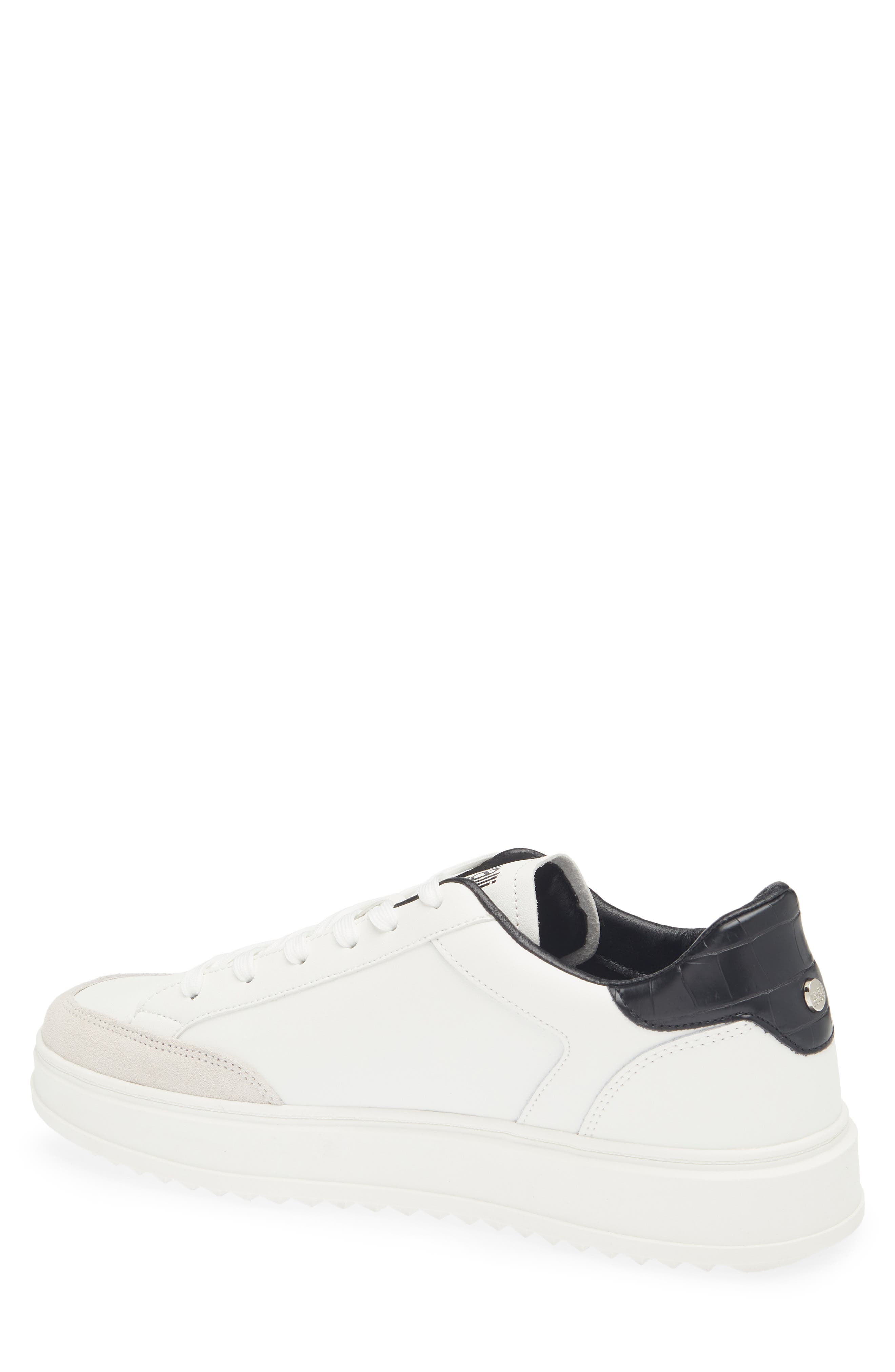 Olympia Leather Low Top Sneaker, Alternate, color, WHITE/ BLACK