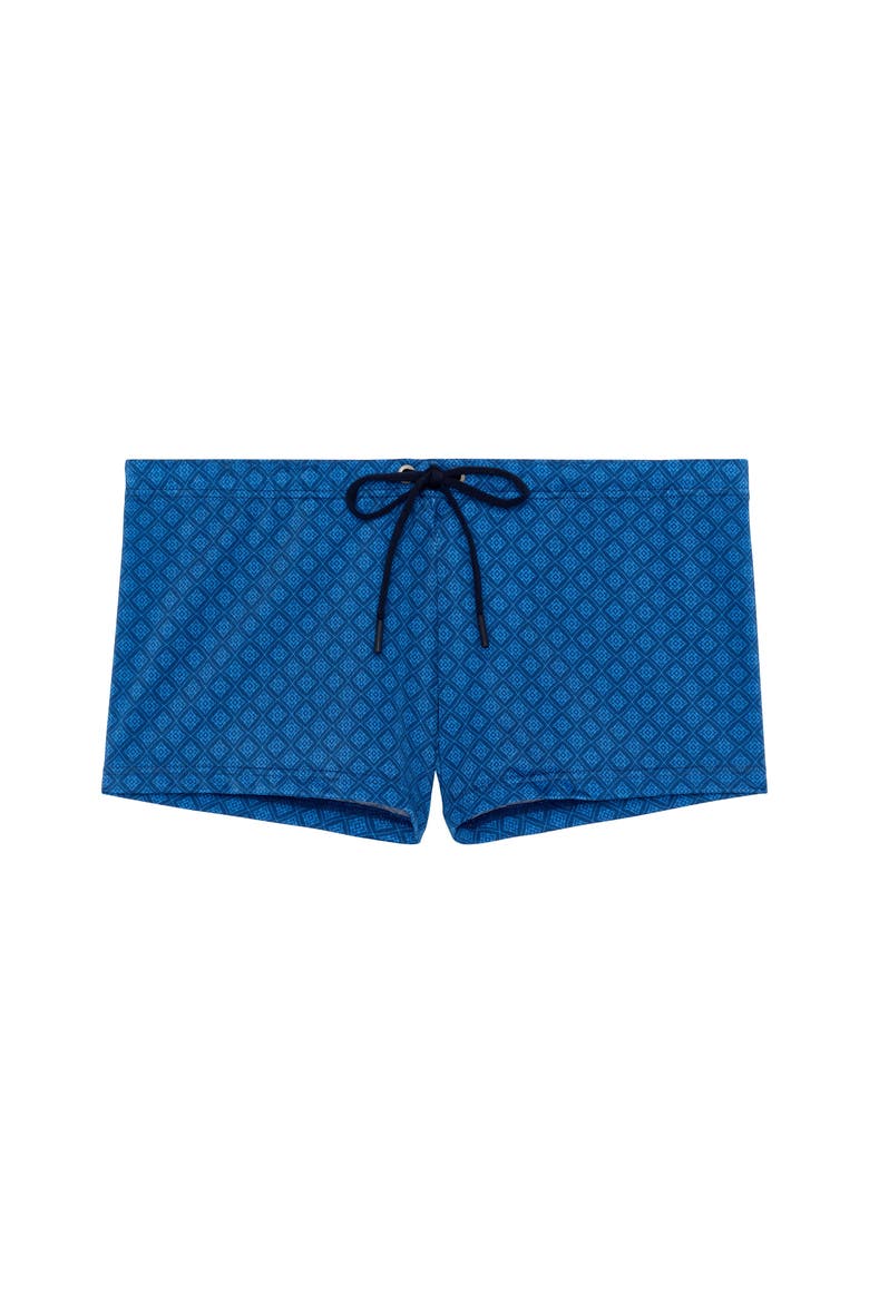 Hendaye Swim Shorts, Main, color, Blue Print